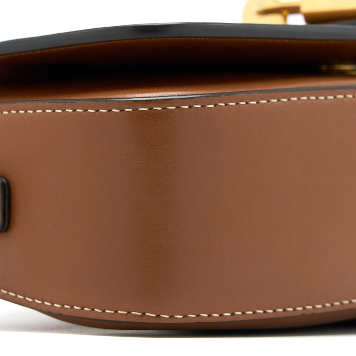 Celine Clutch On Strap Calfskin Tan
