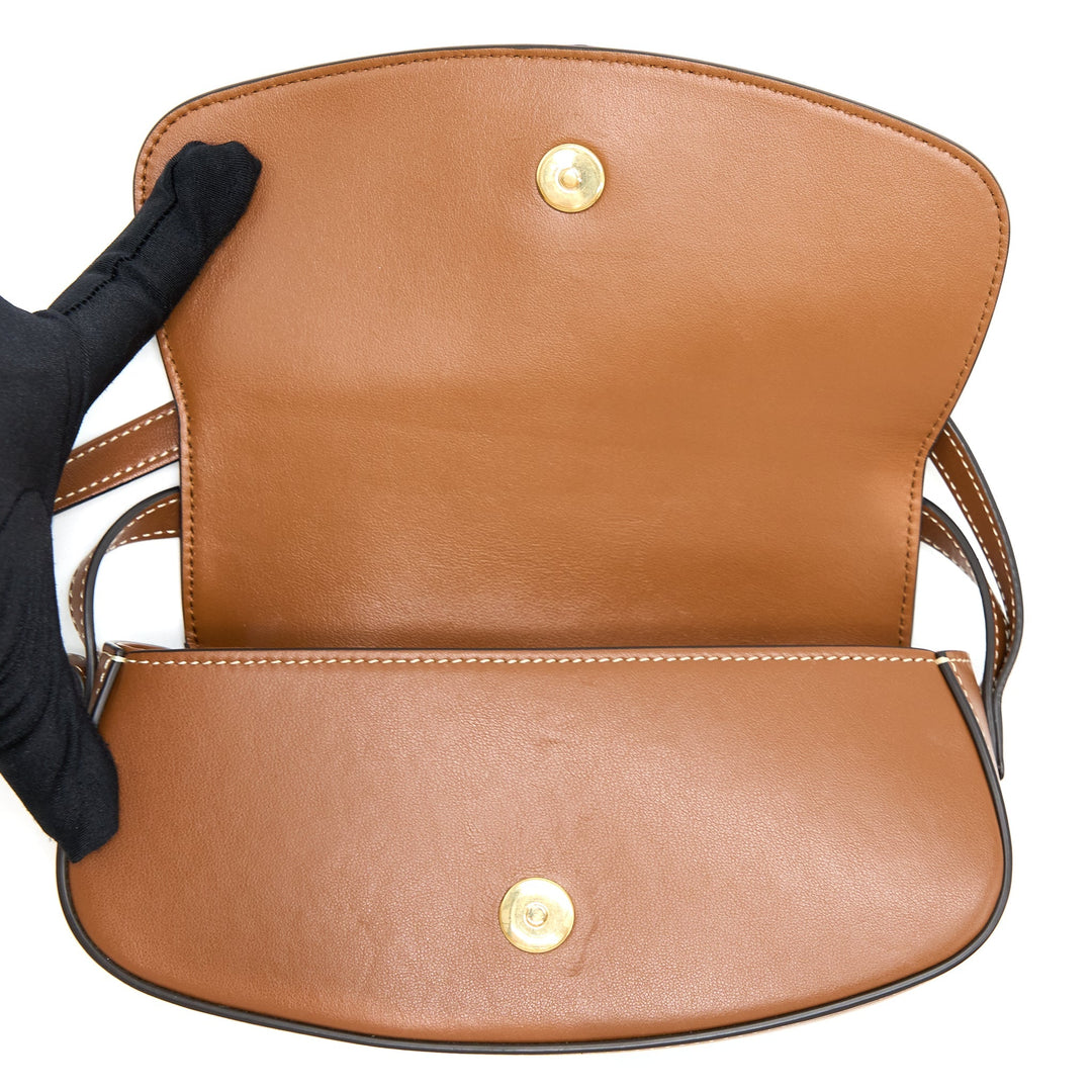 Celine Clutch On Strap Calfskin Tan