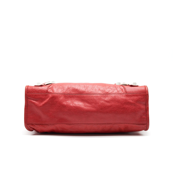 Top Quality Balenciaga Giant City Bag Red SHW