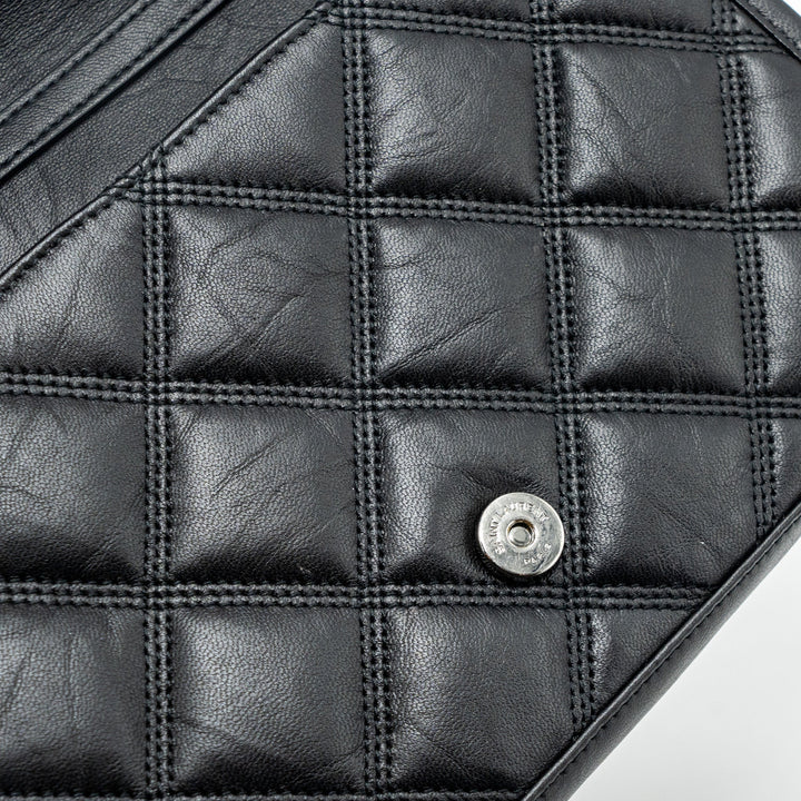 Saint Laurent/YSL Becky Chain Bag Quilted Lambskin Black SHW