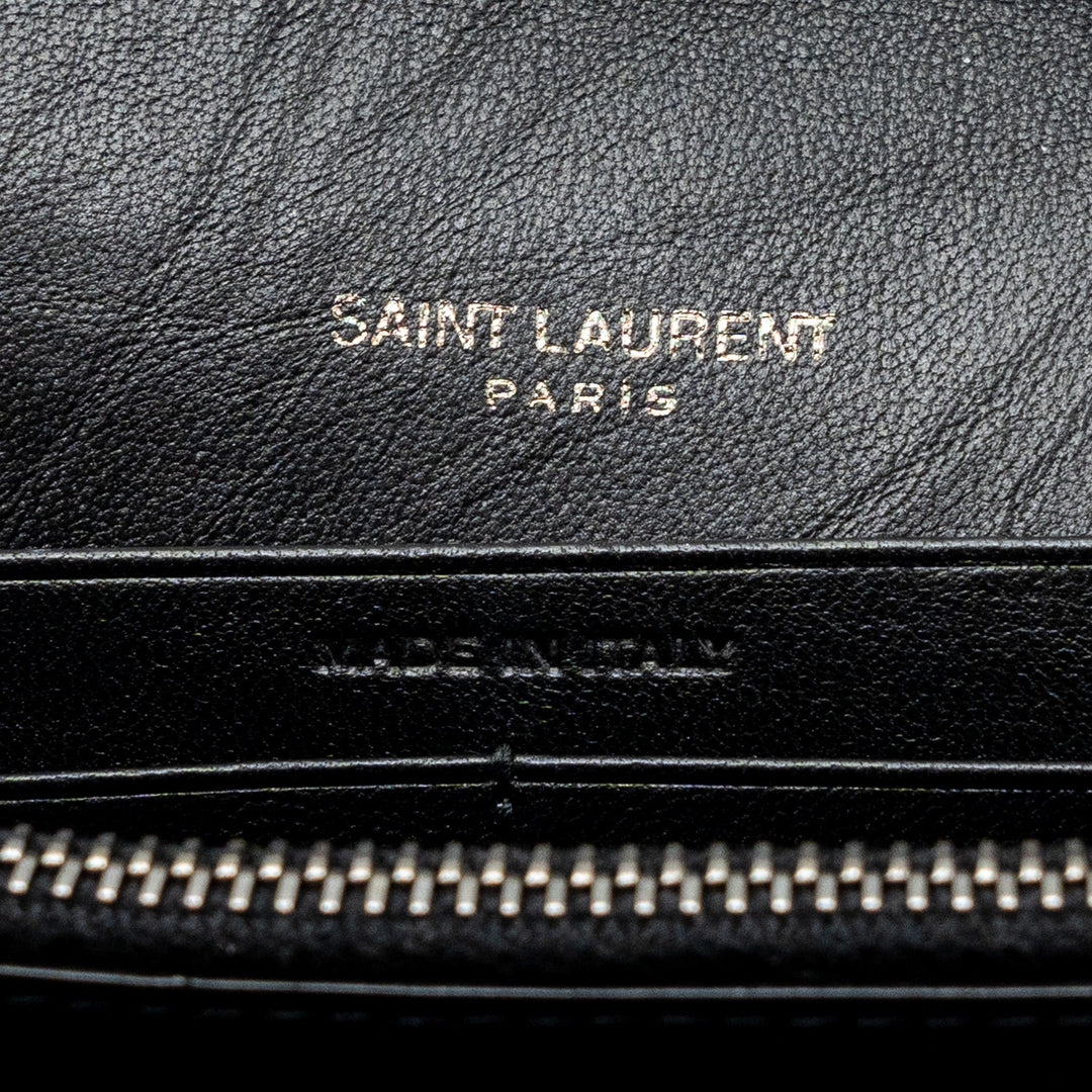 Saint Laurent/YSL Becky Chain Bag Quilted Lambskin Black SHW