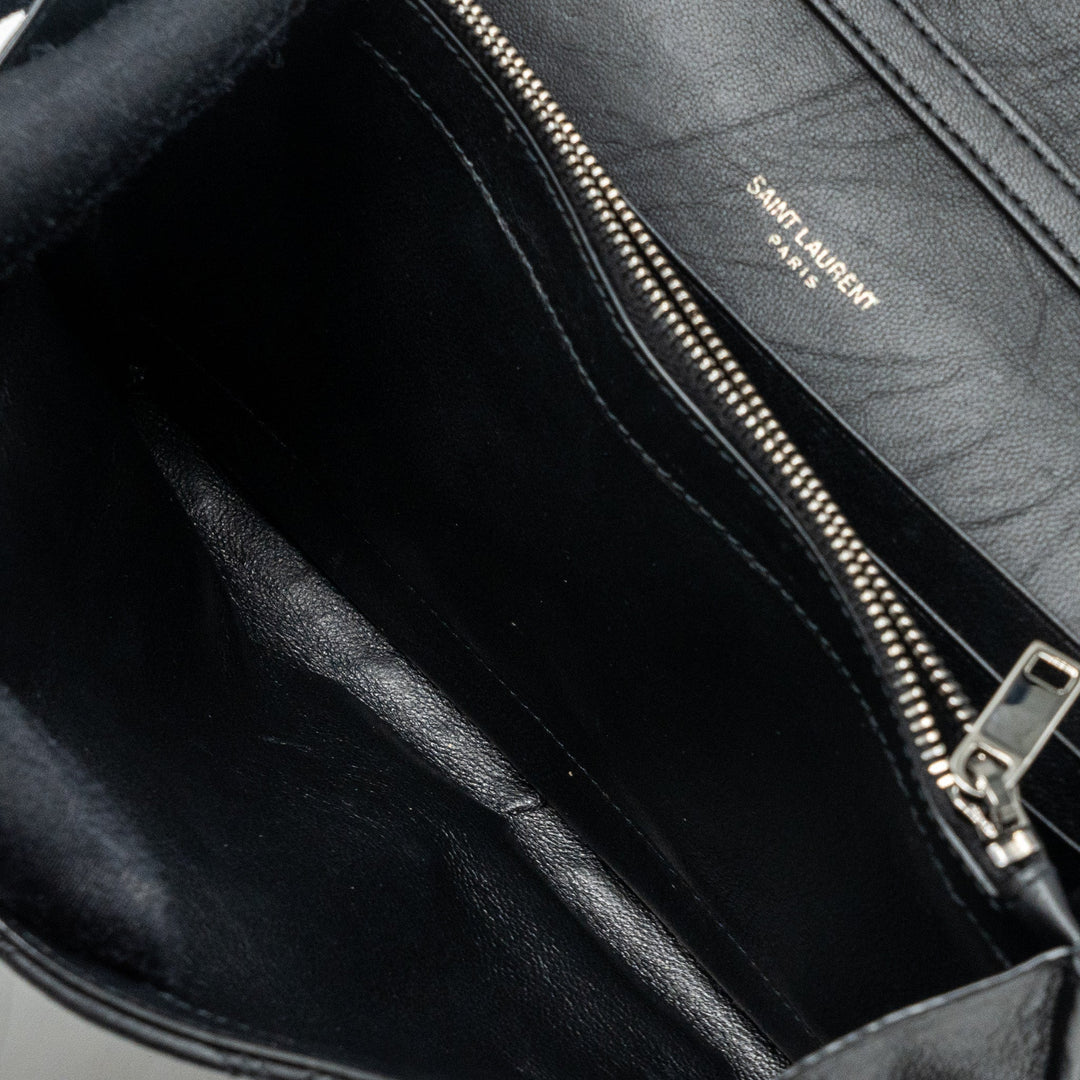 Saint Laurent/YSL Becky Chain Bag Quilted Lambskin Black SHW