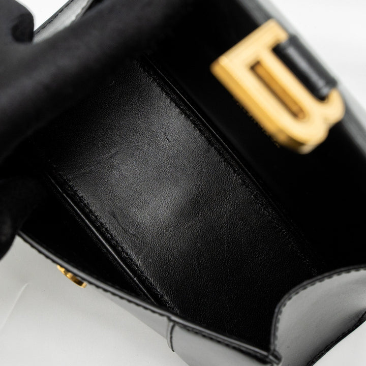 Top Quality Balenciaga Hourglass XS Calfskin Black GHW