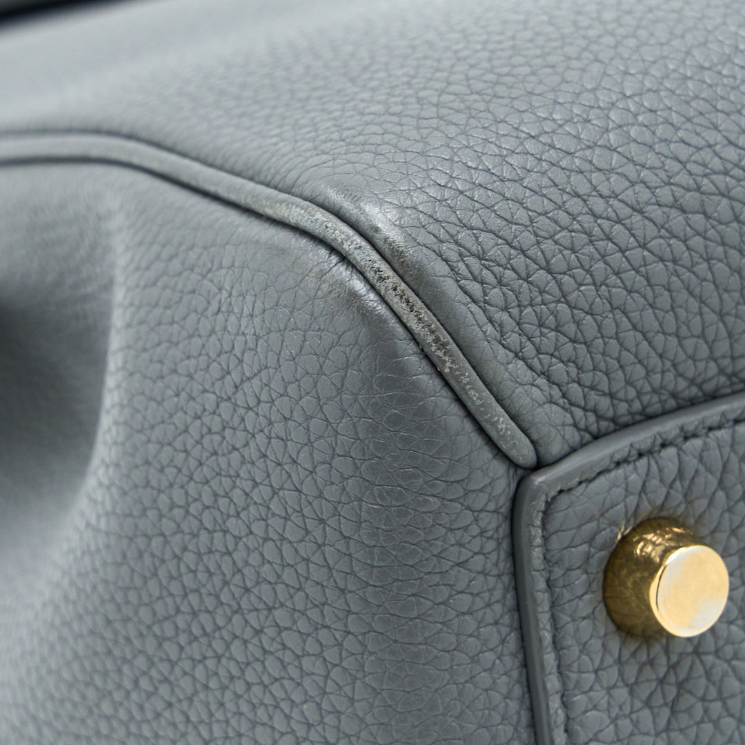 Top Quality Celine 16 Bag Grained Calfskin Grey