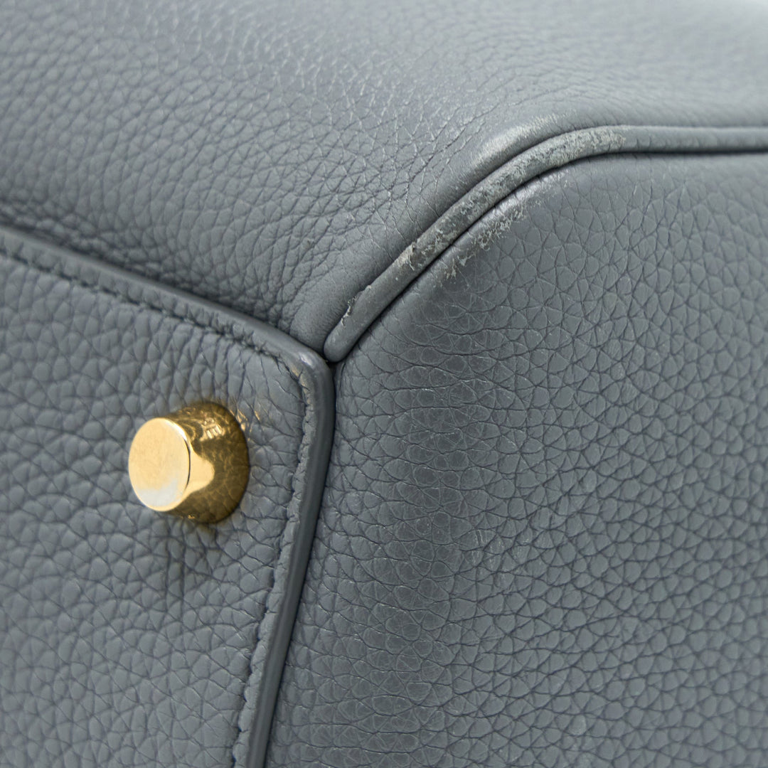 Top Quality Celine 16 Bag Grained Calfskin Grey