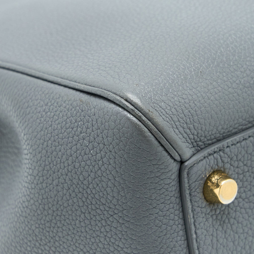 Celine 16 Bag Grained Calfskin Grey