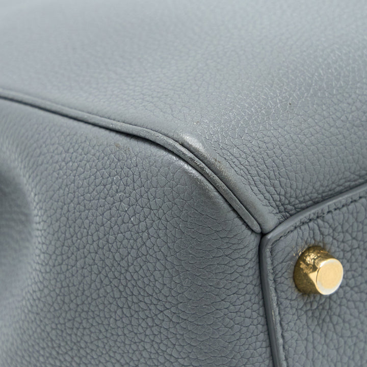 Celine 16 Bag Grained Calfskin Grey