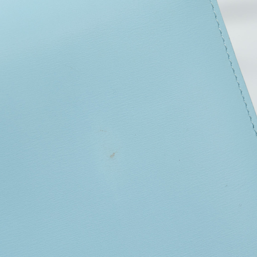 Celine medium classic box bag calfskin light blue