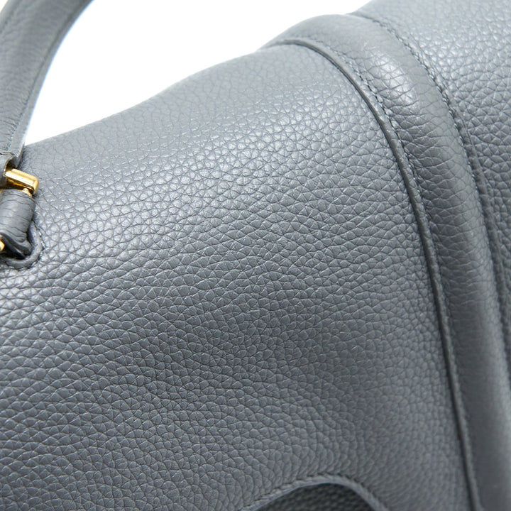 Celine 16 Bag Grained Calfskin Grey