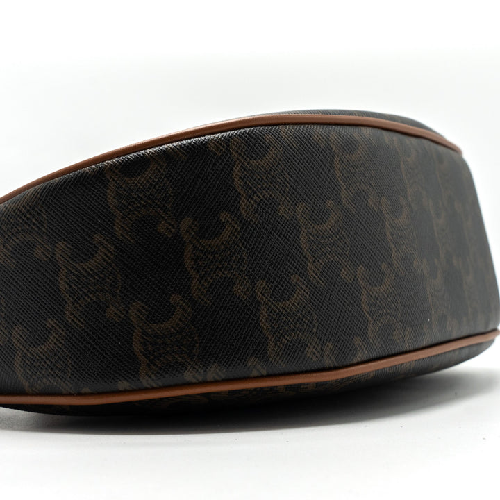 Celine medium Ava TRIOMPHE CANVAS AND CALFSKIN TAN