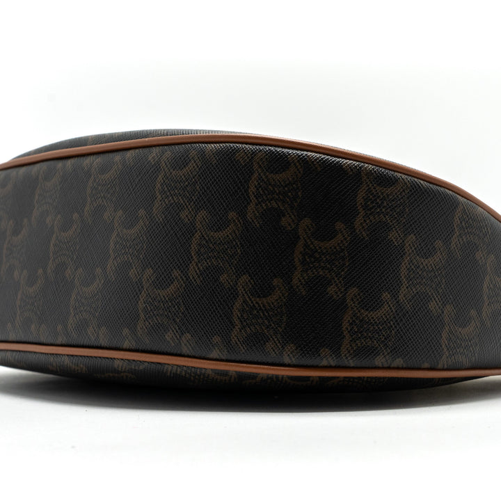 Celine medium Ava TRIOMPHE CANVAS AND CALFSKIN TAN