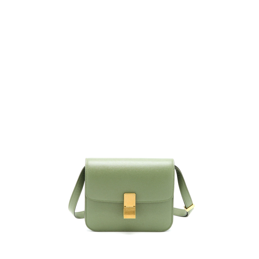 Top Quality Celine Teen Box Calfskin Green