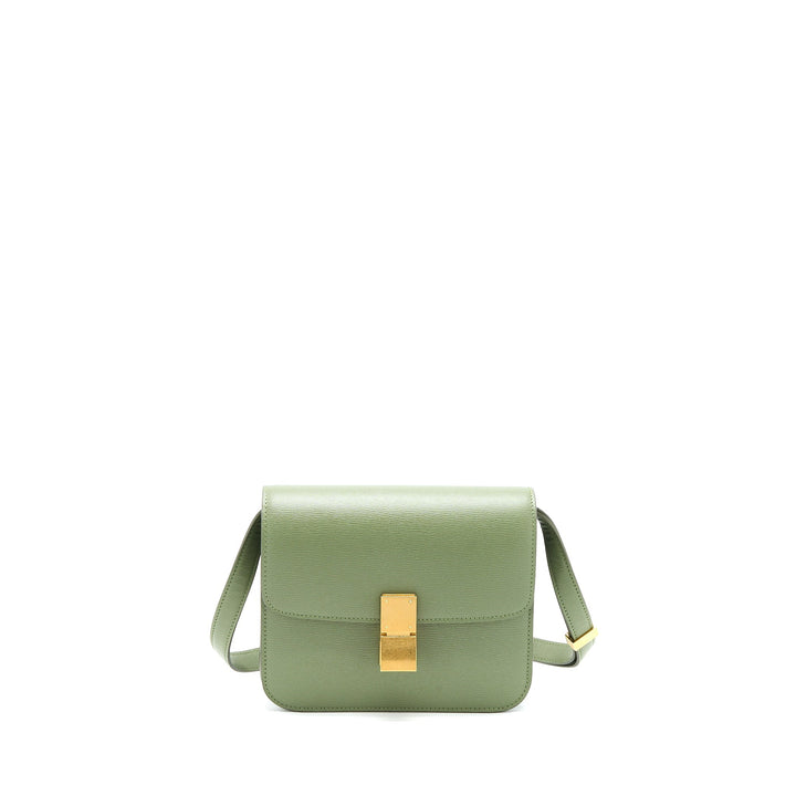 Top Quality Celine Teen Box Calfskin Green
