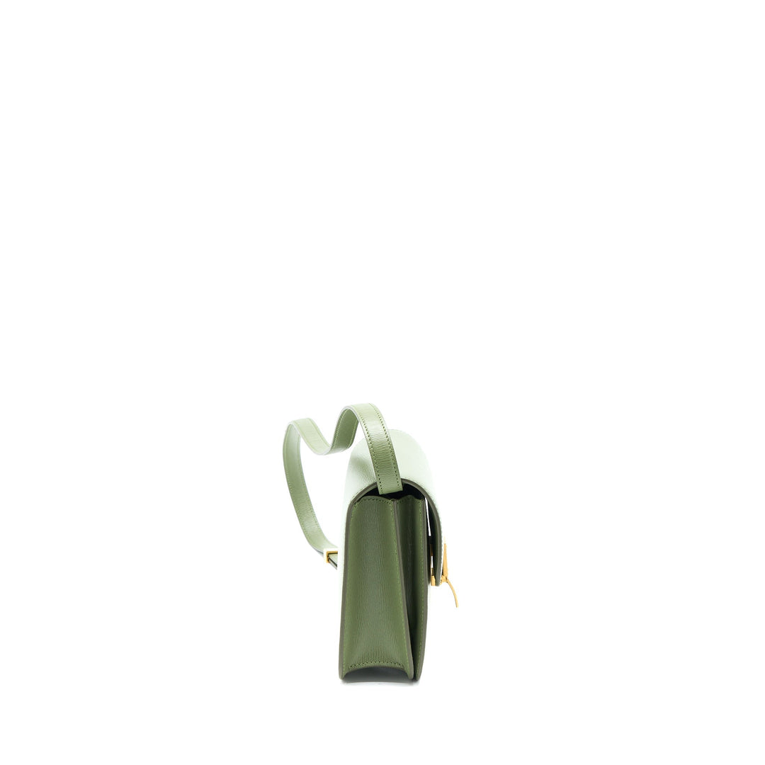 Top Quality Celine Teen Box Calfskin Green
