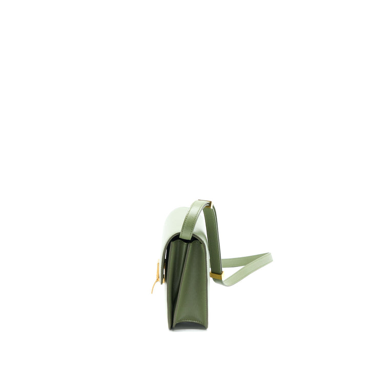 Top Quality Celine Teen Box Calfskin Green
