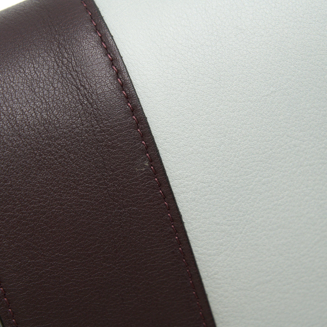 Celine Frame Shoulder Bag Grey/ Burgundy