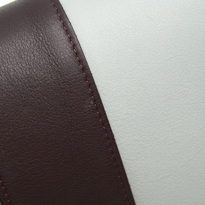 Celine Frame Shoulder Bag Grey/ Burgundy