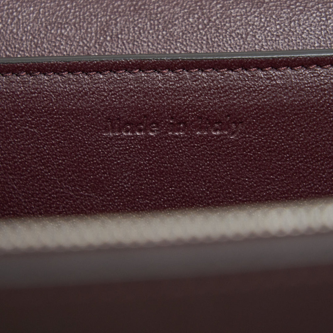 Celine Frame Shoulder Bag Grey/ Burgundy