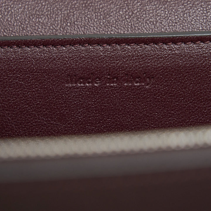 Celine Frame Shoulder Bag Grey/ Burgundy