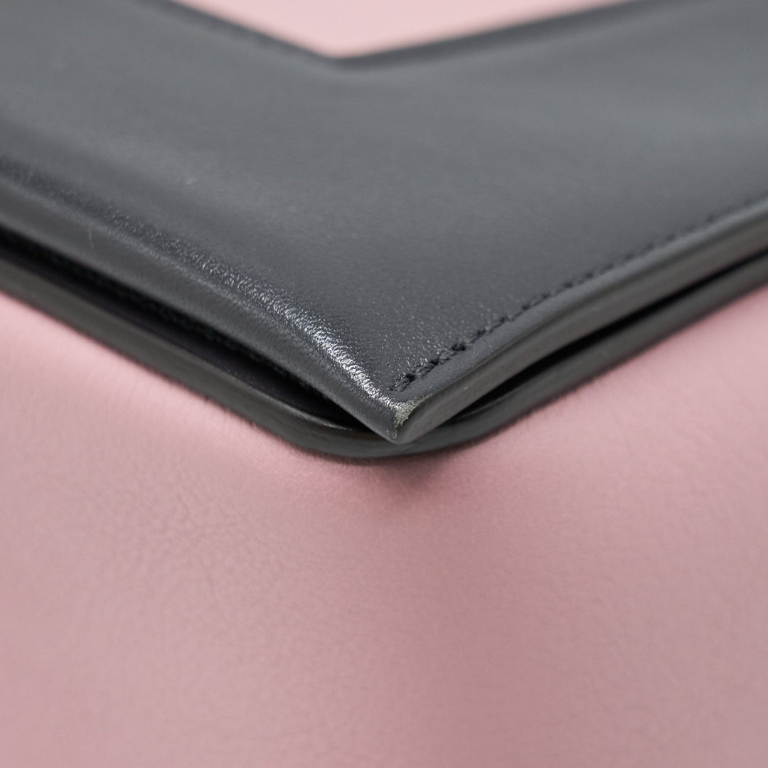 Celine Frame Shoulder Bag light Purple/ Dark Grey