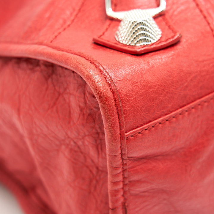 Top Quality Balenciaga Giant City Bag Red SHW