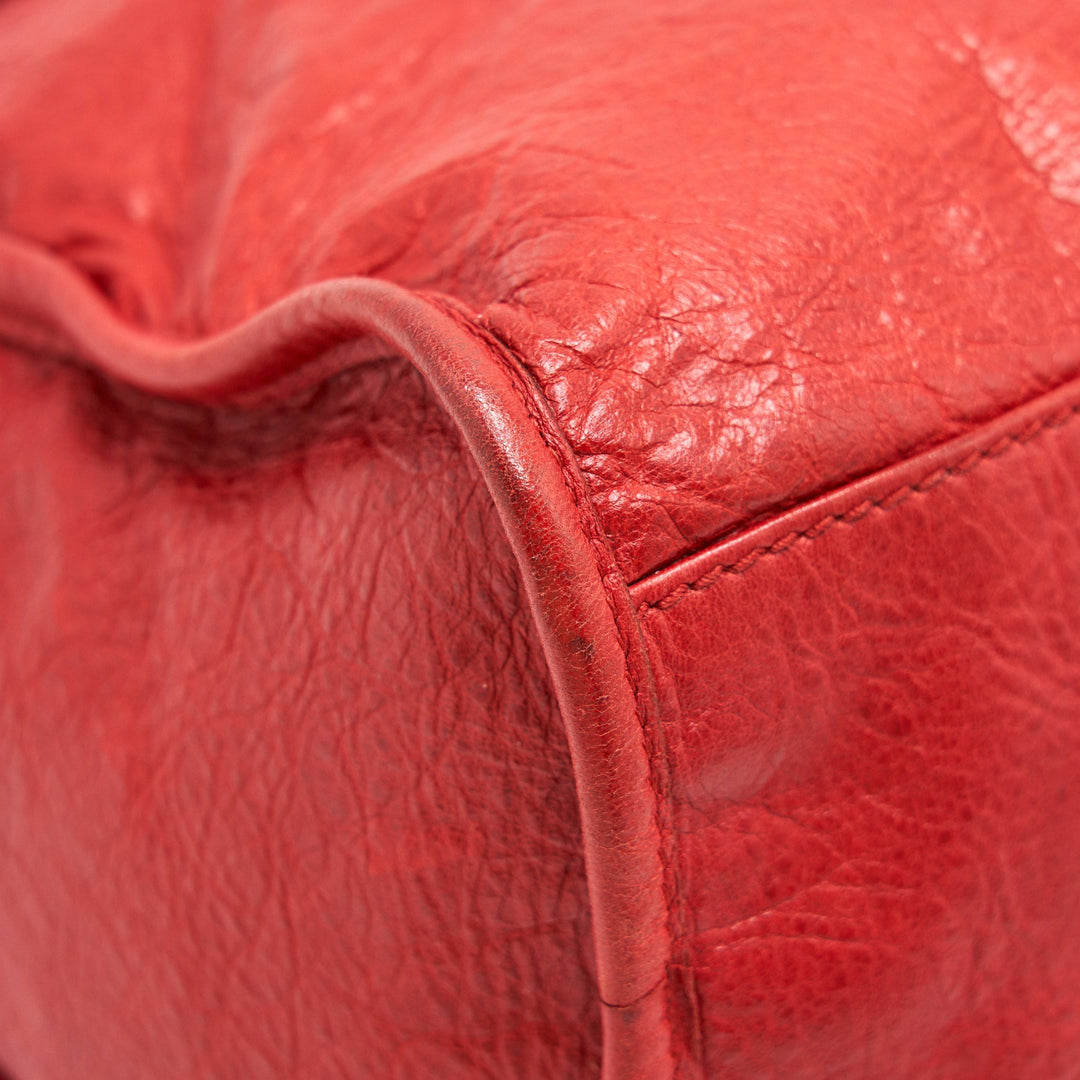 Top Quality Balenciaga Giant City Bag Red SHW