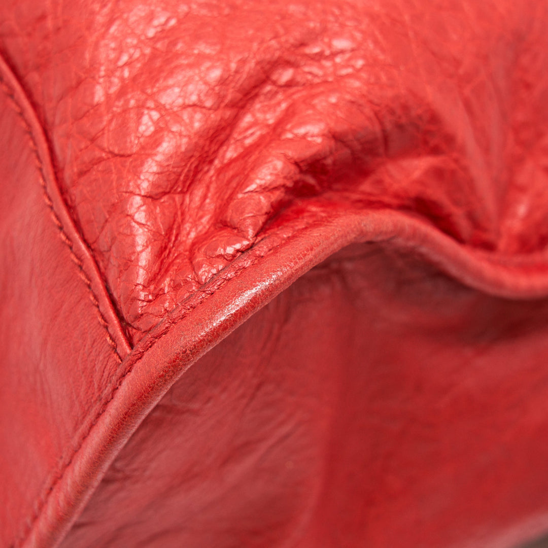 Top Quality Balenciaga Giant City Bag Red SHW