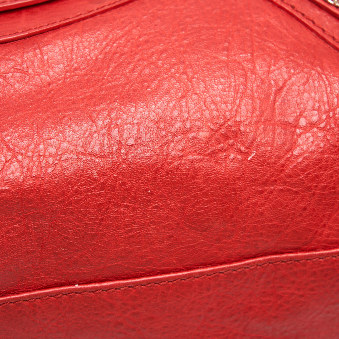 Top Quality Balenciaga Giant City Bag Red SHW