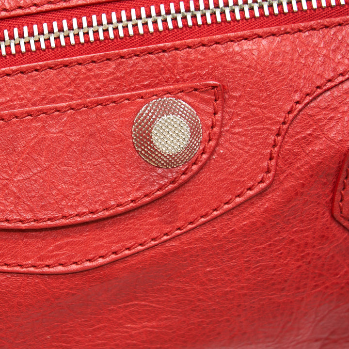 Top Quality Balenciaga Giant City Bag Red SHW