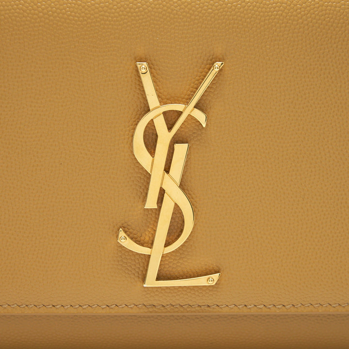 Saint Laurent Small kate Crossbody Bag Beige GHW