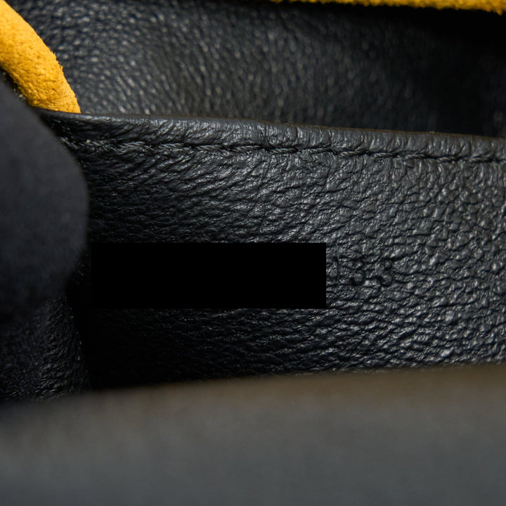 Celine Flap Shoulder Bag Suede Mustard Yellow