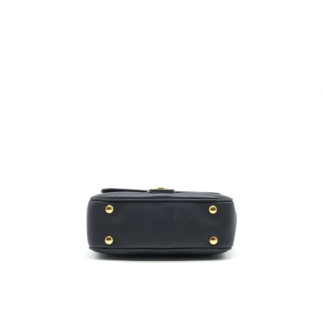 Burberry Small DK88 Top Handle Bag Black