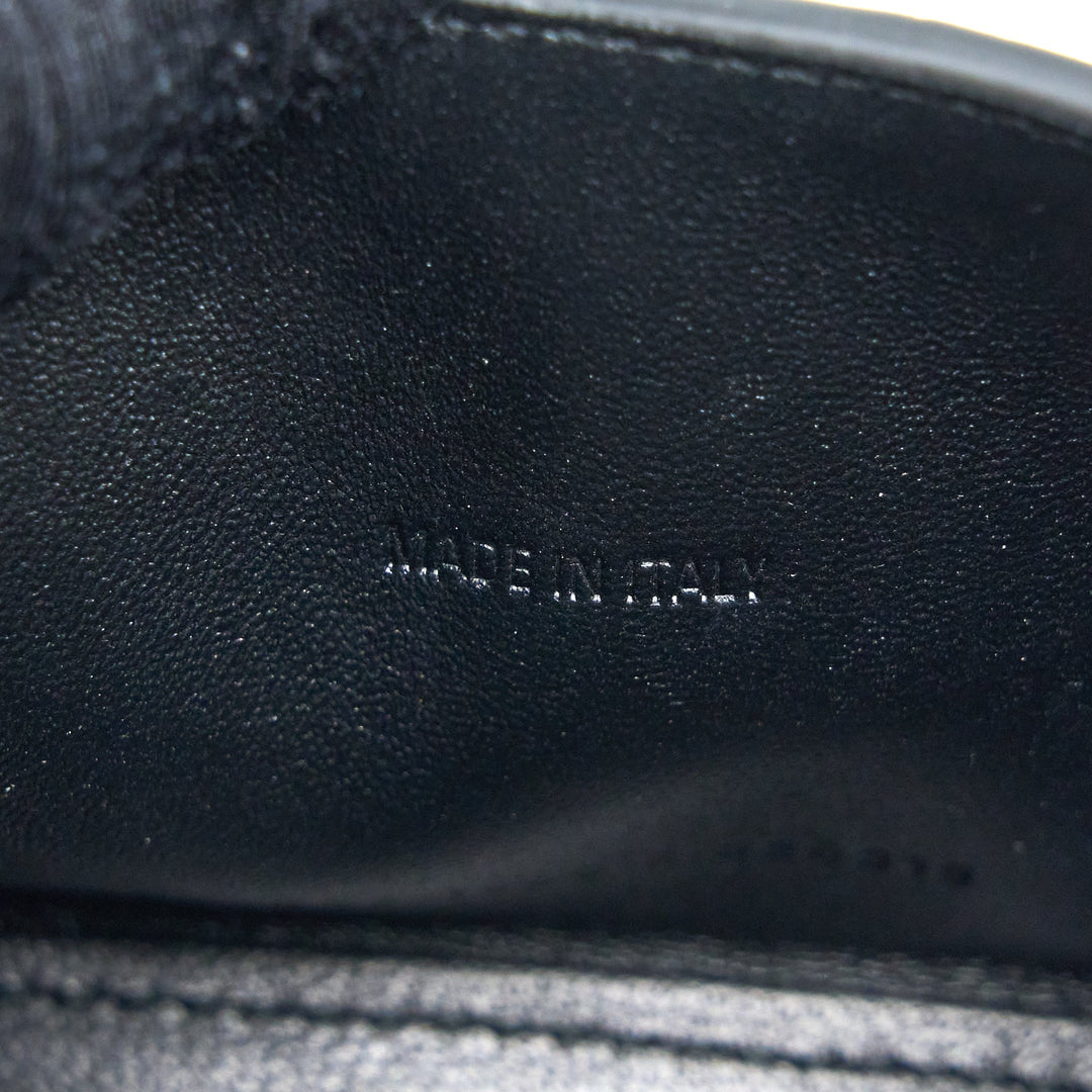 Top Quality Balenciaga Hourglass XS Croc-Embossed Leather Black with Black Hardware