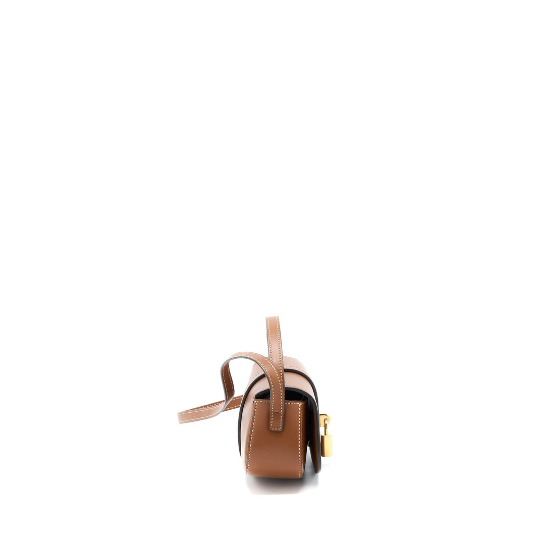Celine Clutch On Strap Calfskin Tan