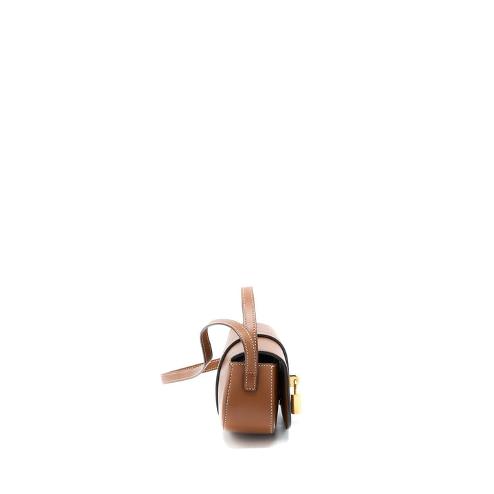 Celine Clutch On Strap Calfskin Tan