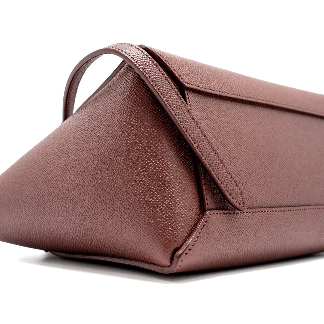 Celine Micro Belt Bag Grained Calfskin Burgundy