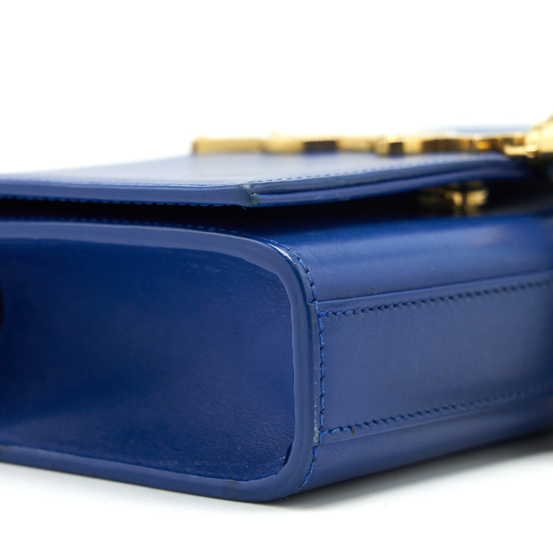 Saint Laurent/YSL mini kate bag Tassel electric Blue GHW