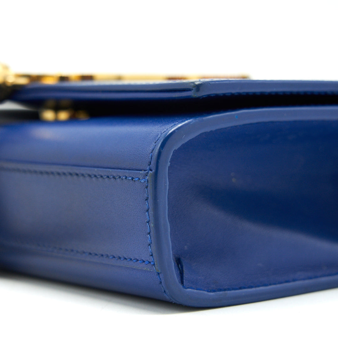 Saint Laurent/YSL mini kate bag Tassel electric Blue GHW