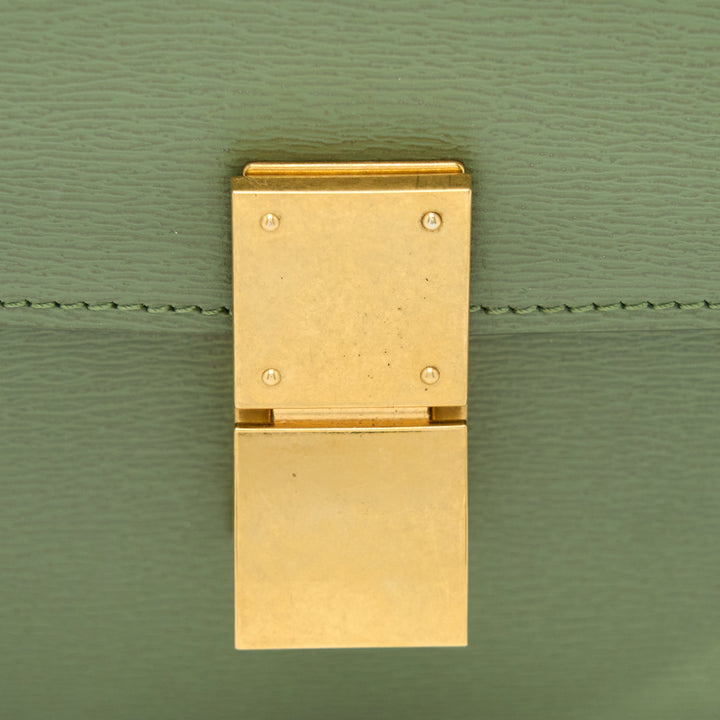 Top Quality Celine Teen Box Calfskin Green