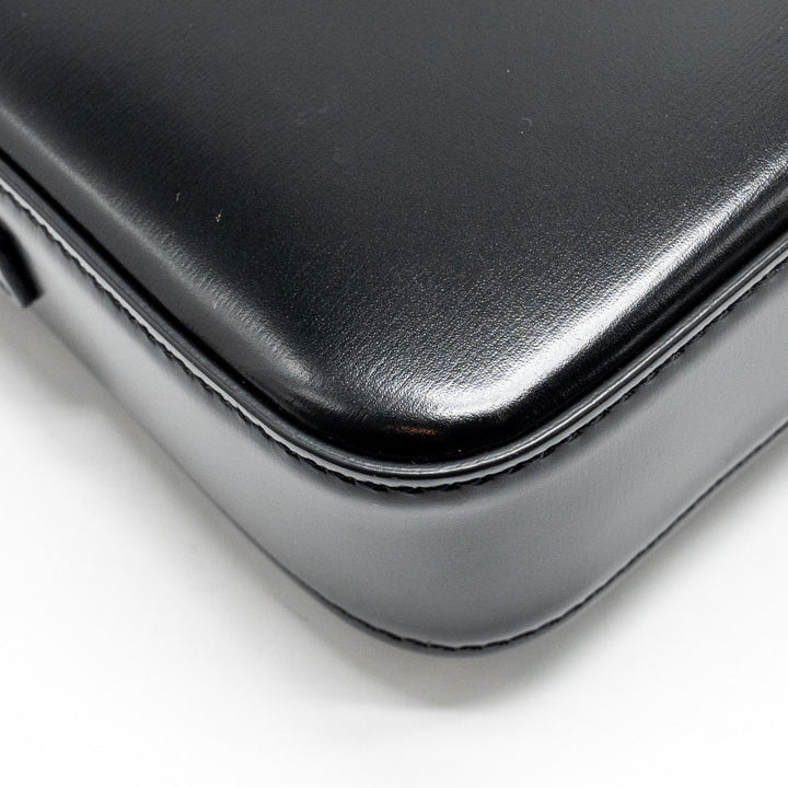 Top Quality Celine Triomphe Shoulder Bag Shiny Calfskin Black