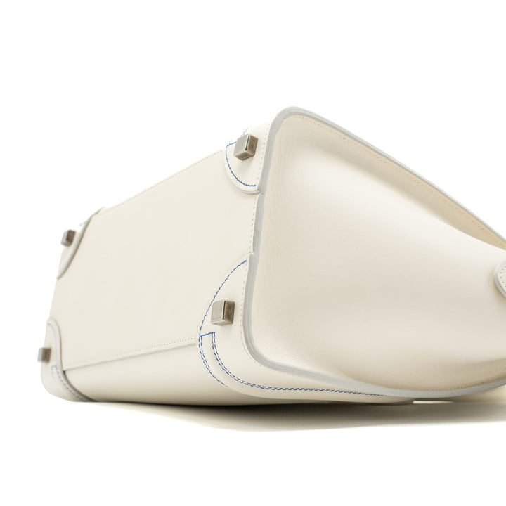 Celine Micro Luggage Bag Calfskin White