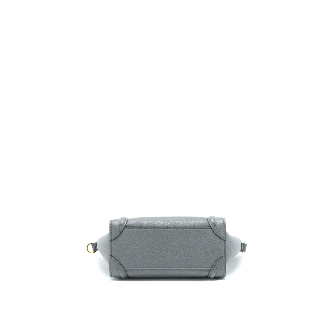 Celine Nano Luggage Bag Grey