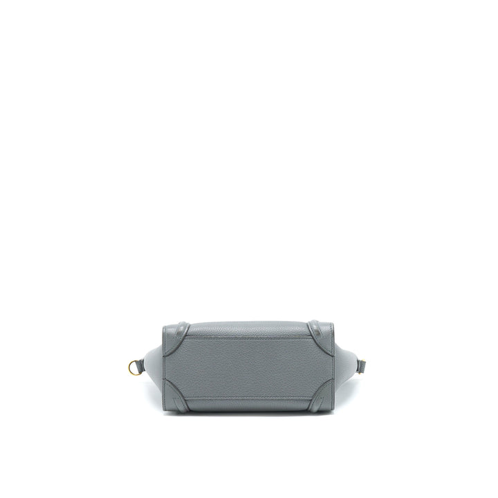 Celine Nano Luggage Bag Grey