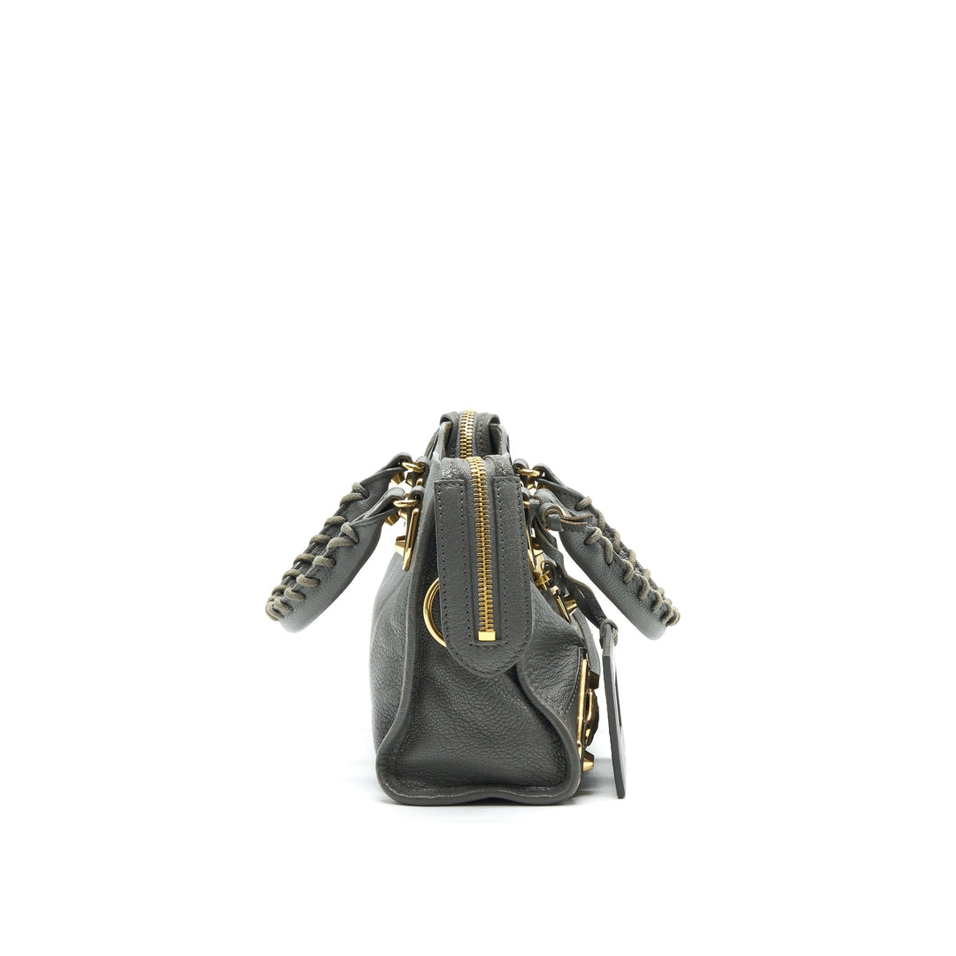 Top Quality Balenciaga Mini City Bag Grey with GHW