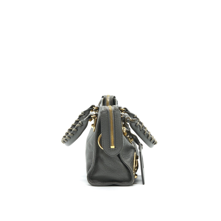 Top Quality Balenciaga Mini City Bag Grey with GHW
