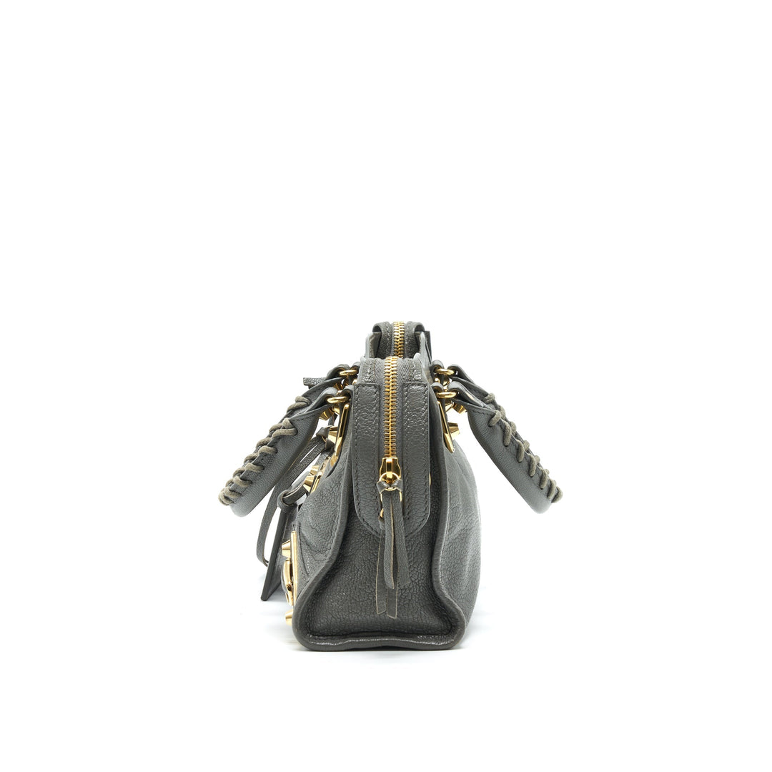 Top Quality Balenciaga Mini City Bag Grey with GHW