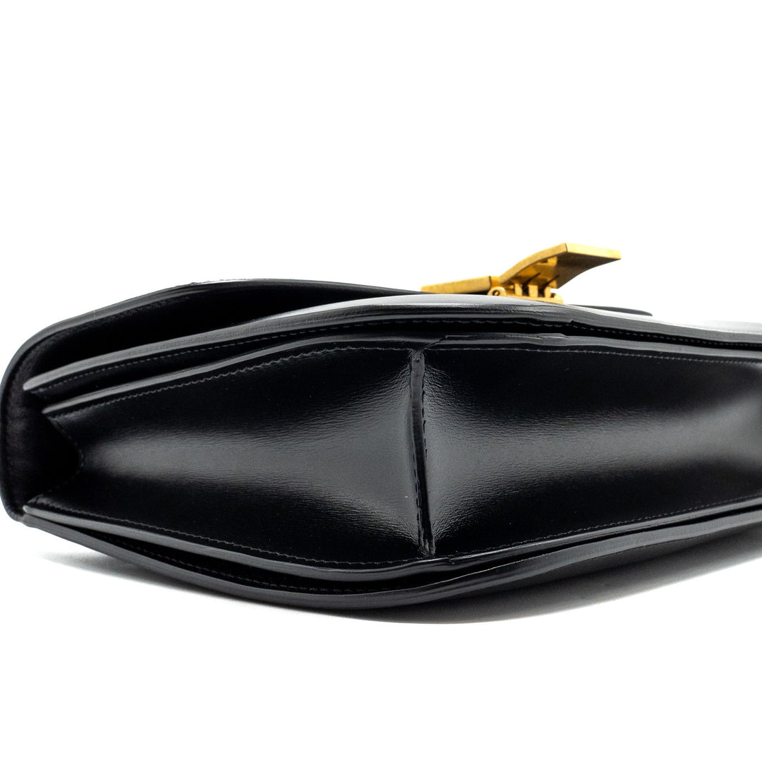 Celine Medium Classic Box Bag Calfskin Black