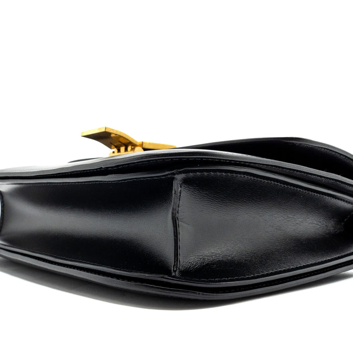 Celine Medium Classic Box Bag Calfskin Black