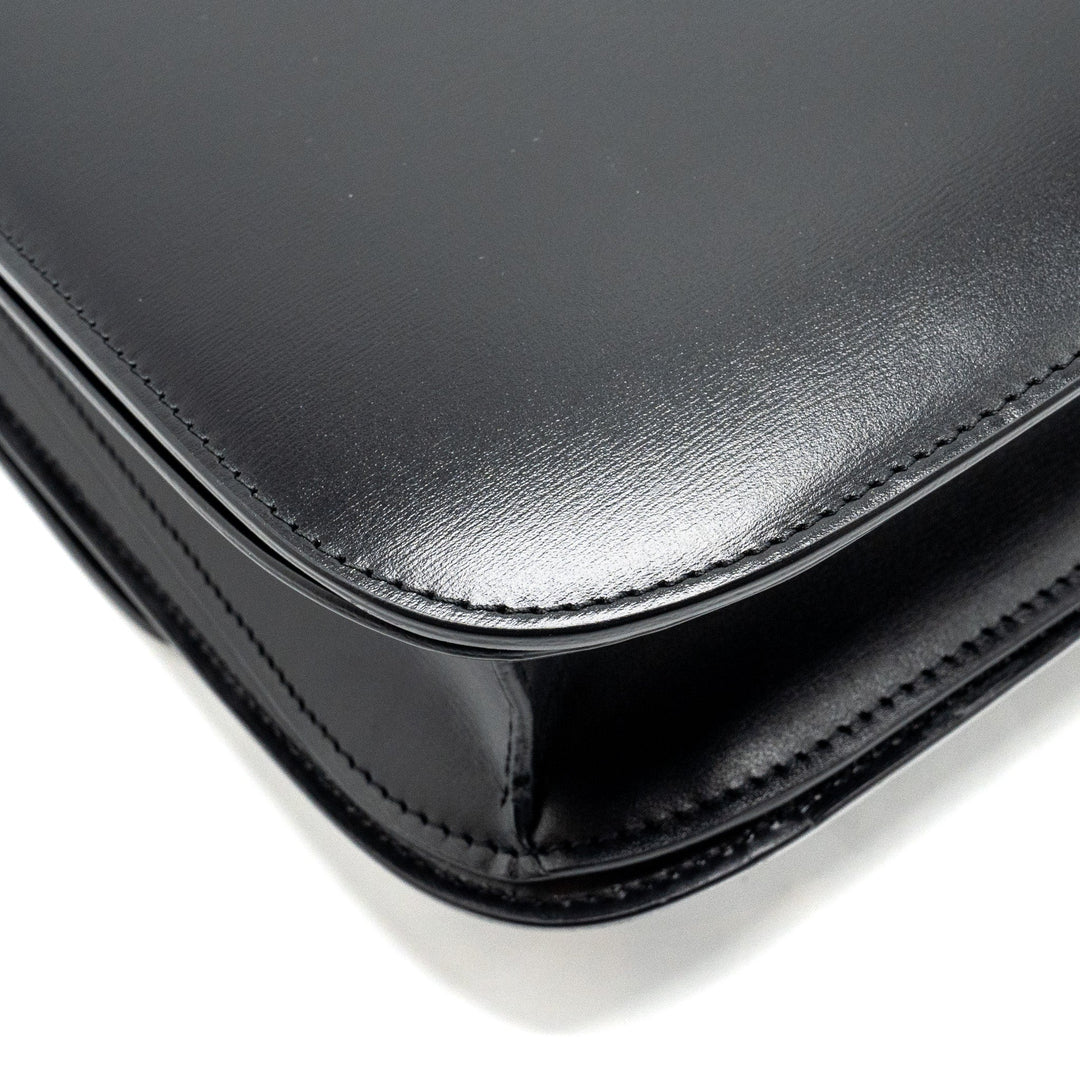 Celine Medium Classic Box Bag Calfskin Black