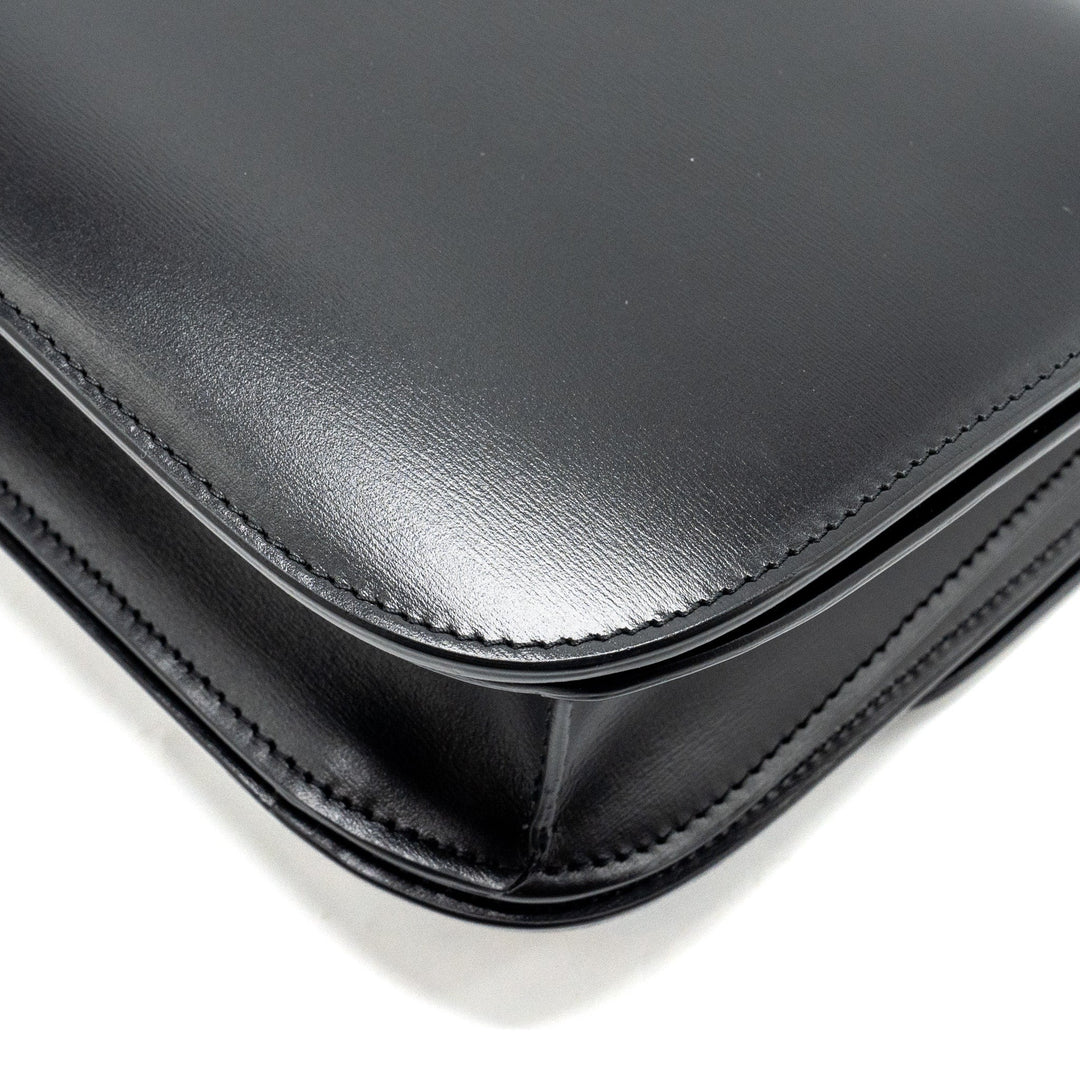 Celine Medium Classic Box Bag Calfskin Black